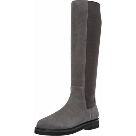Donald Pliner Womens Naala Knee-high Boots, Charcoal Oiled Suede, 9 - Picture 1 of 1